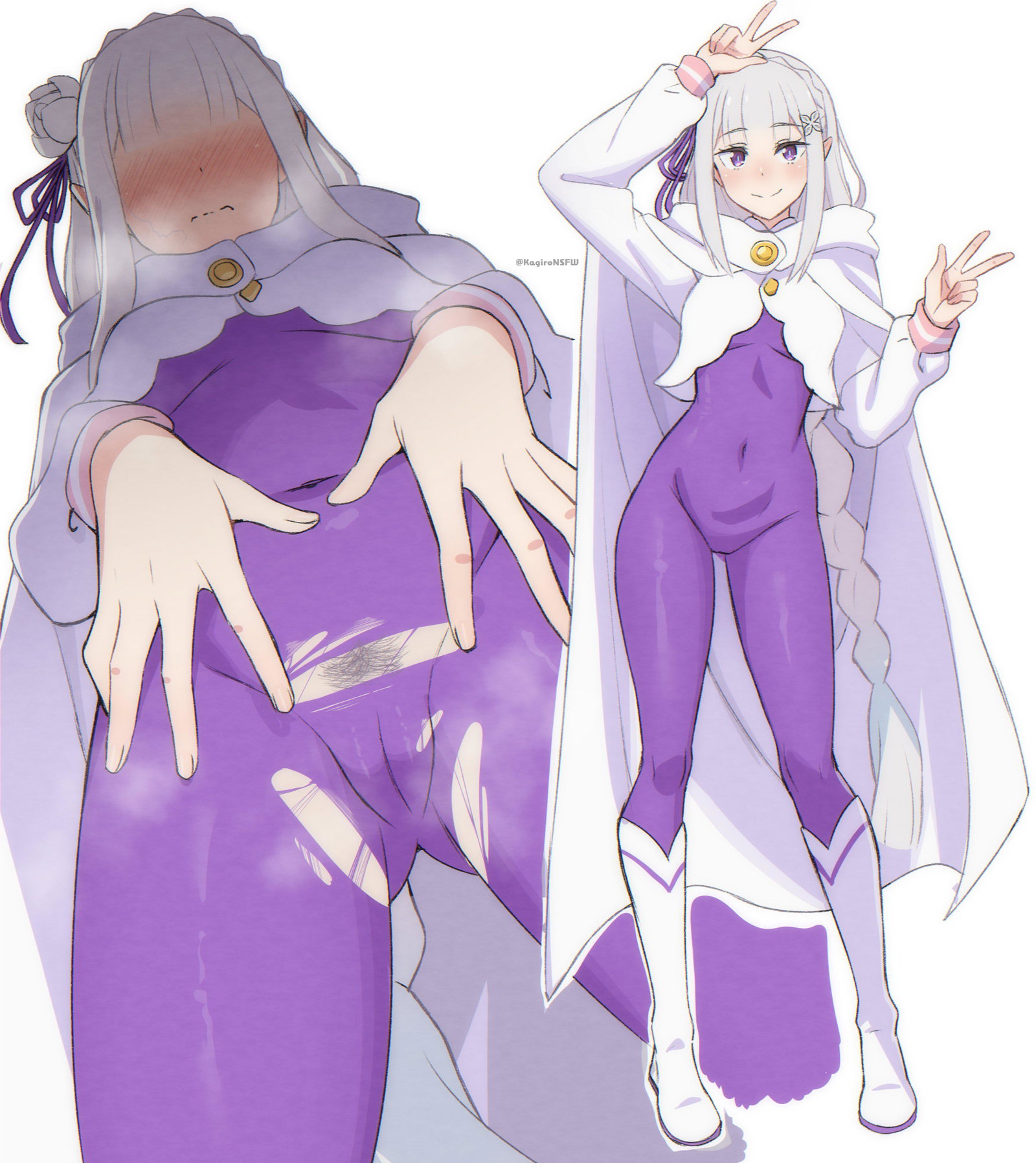Emilia's tight outfit (Kagiro) [Re: Zero - Starting Life in Another World]
