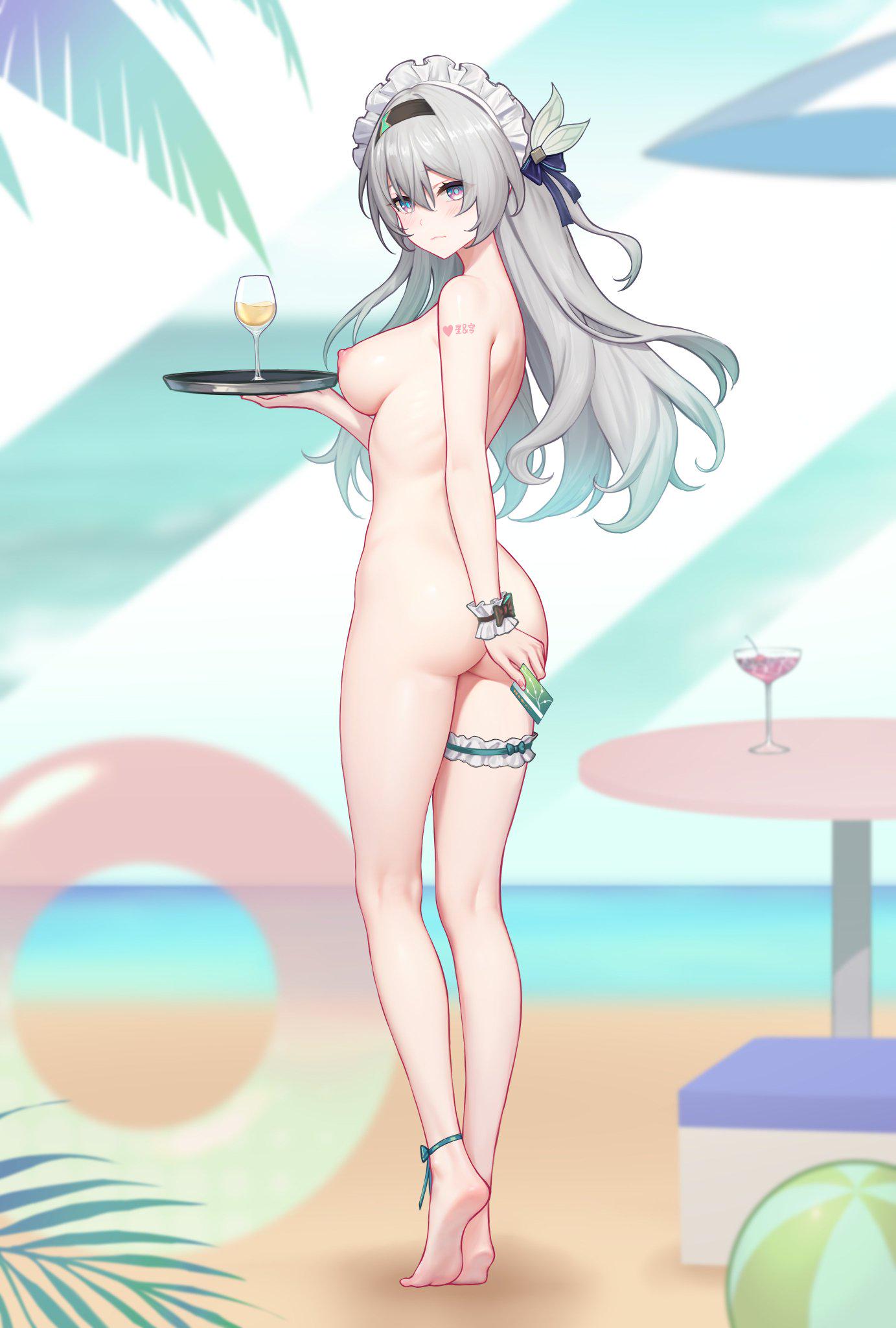 Naked Beach Maid Firefly (YunKaiMing) [Honkai Star Rail]