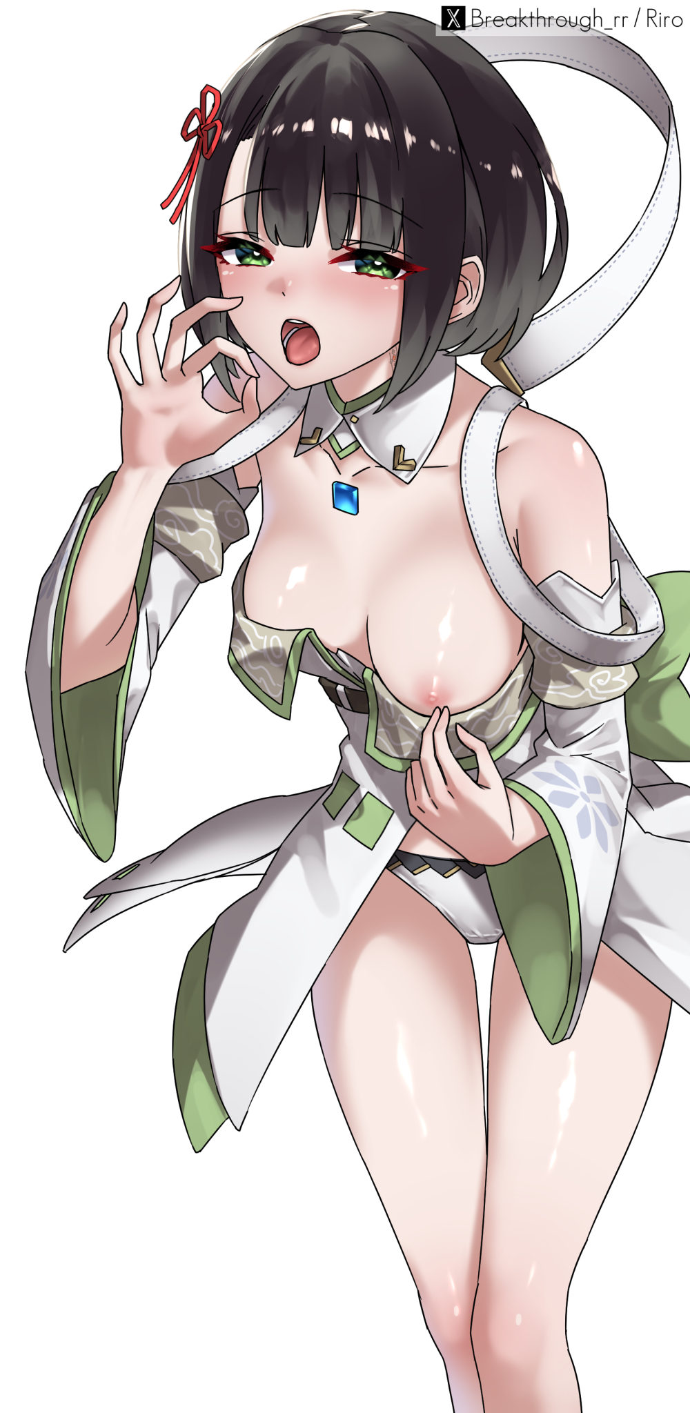 Cheeky nip-slip (breakthrough rr) [Xenoblade Chronicles]
